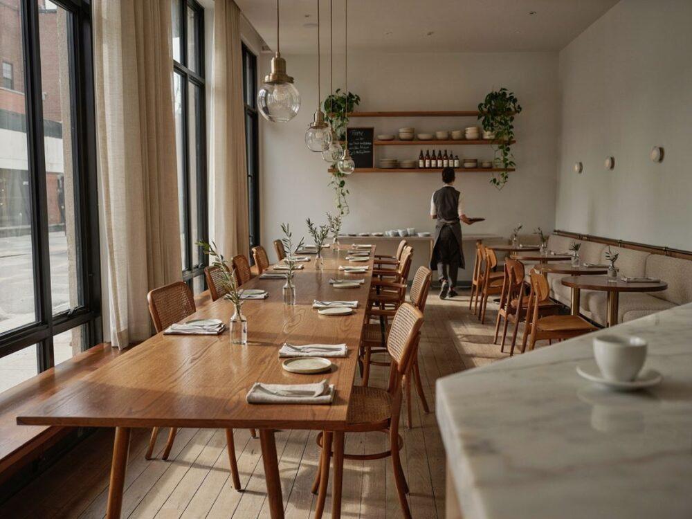 nowoczesne wnętrze restauracji