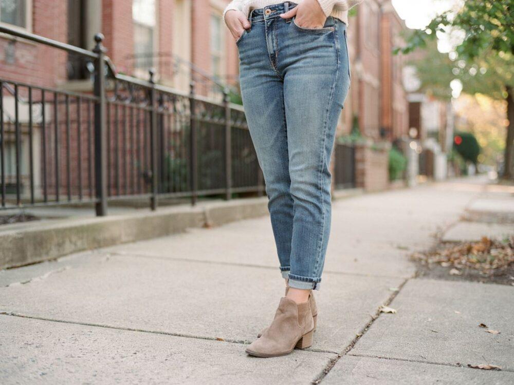 stylizacja z MoM jeans